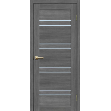 Дверь межкомнатная ламинированная Сибирь Профиль Lite doors L11 Дуб стоунвуд, стекло белое матовое