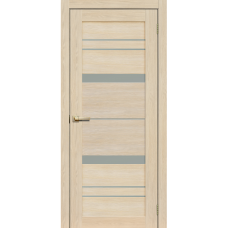 Дверь межкомнатная ламинированная Сибирь Профиль Lite doors L12 Ясень, стекло белое матовое