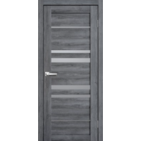 Дверь межкомнатная ламинированная Сибирь Профиль Lite doors L14 Дуб стоунвуд, стекло белое матовое