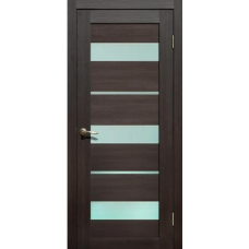 Дверь межкомнатная ламинированная Сибирь Профиль Lite doors L20 Венге, стекло белое матовое
