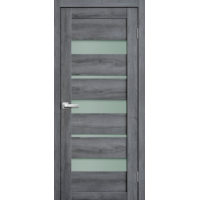 Дверь межкомнатная ламинированная Сибирь Профиль Lite doors L20 Дуб стоунвуд, стекло белое матовое