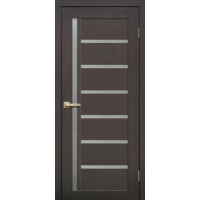 Дверь межкомнатная ламинированная Сибирь Профиль Lite doors L21 Венге, стекло белое матовое