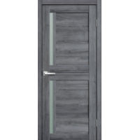 Дверь межкомнатная ламинированная Сибирь Профиль Lite doors L22 Дуб стоунвуд, стекло белое матовое