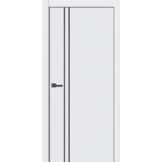 Дверь межкомнатная Дера ПРЕМЬЕР 326 Эмалекс белый, глухое полотно, кромка с 2х сторон, молдинг