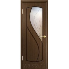 Дверь межкомнатная Walsta Верона ОРЕХ, натуральный шпон