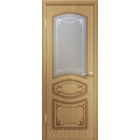 Дверь межкомнатная Walsta ВЕРСАЛЬ-1 Дуб, стекло художественное