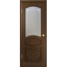 Дверь межкомнатная Walsta Версаль-1 ОРЕХ, натуральный шпон