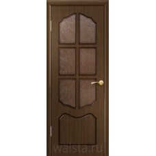 Дверь межкомнатная Walsta Классика ОРЕХ, натуральный шпон