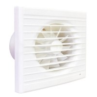 Вытяжной вентилятор Виенто 100СК Still с обратным клапаном, малошумный, цвет белый