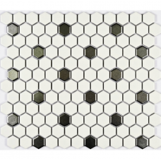 Мозаика керамогранитная Babylon Silver matt 260*300 мм