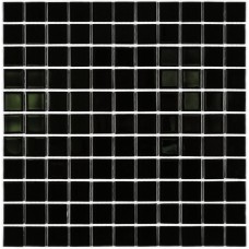 Мозаика стеклянная Black glass 300*300 мм 