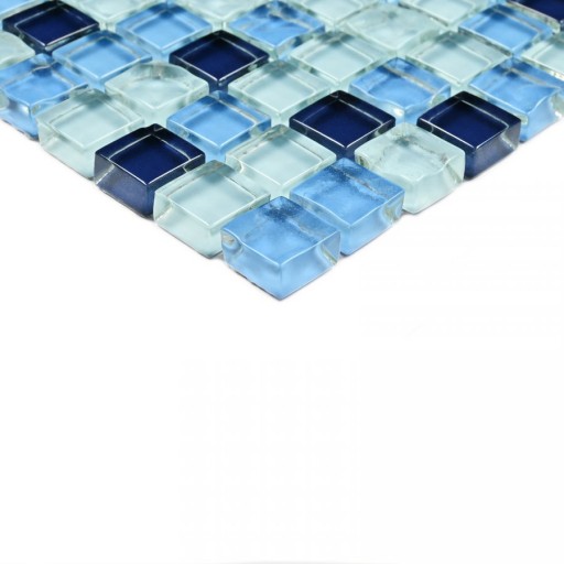 Мозаика стеклянная Blue Drops 300*300 мм