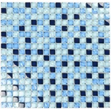 Мозаика стеклянная Blue Drops 300*300 мм 