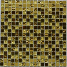 Мозаика стеклянная Mirror gold 300*300 мм