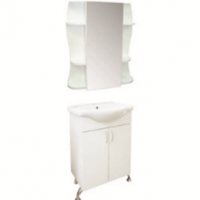 Комплект мебели для ванной комнаты ART 60 Муза: зеркало-шкаф + тумба + раковина