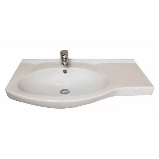 Комплект мебели для ванной комнаты Сидней: зеркало-шкаф + тумба + раковина (правое крыло)
