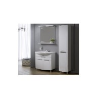 Комплект мебели для ванной комнаты Варшава: зеркало-шкаф + тумба + раковина + пенал 