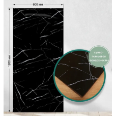 Панель стеновая гибкий мрамор НЕРО 1200*600 мм