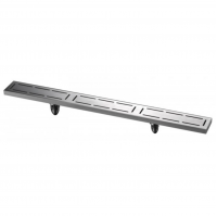 Душевой трап MAGdrain JC 800 Q50-B хром матовый 80*800 мм