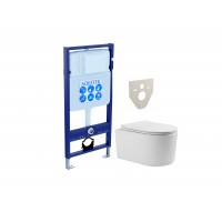 Комплект инсталляции с подвесным унитазом AQUATEK с сиденьем SET AQUATEK МИЯ