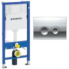 Инсталляция для подвесного унитаза GEBERIT Duofix Delta с кнопкой 458.124.21.5 Инсталляция для подвесного унитаза GEBERIT Duofix Delta с кнопкой 458.124.21.5