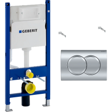 Инсталляция для подвесного унитаза GEBERIT Duofix Delta с кнопкой 458.149.21.1 Инсталляция для подвесного унитаза GEBERIT Duofix Delta с кнопкой 458.149.21.1