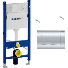 Инсталляция для подвесного унитаза GEBERIT Duofix Delta с кнопкой 458.163.21.1 Инсталляция для подвесного унитаза GEBERIT Duofix Delta с кнопкой 458.163.21.1