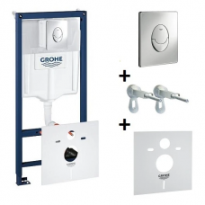 Инсталляция для подвесного унитаза GROHE Rapid SL с кнопкой 38750001