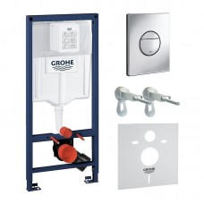 Инсталляция для подвесного унитаза GROHE Rapid SL с кнопкой 38813001 Инсталляция для подвесного унитаза GROHE Rapid SL с кнопкой 38813001