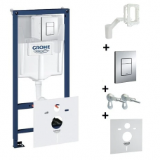 Инсталляция для подвесного унитаза GROHE Rapid SL с кнопкой 38827000