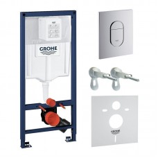 Инсталляция для подвесного унитаза GROHE Rapid SL с кнопкой 38929000 Инсталляция для подвесного унитаза GROHE Rapid SL с кнопкой 38929000