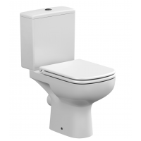 Унитаз-компакт напольный безободковый с бачком Cersanit COLOUR CLEAN ON 011 3/5 DPL EO S-KO-COL011-3/5-COn-DL-w с сиденьем Soft Close
