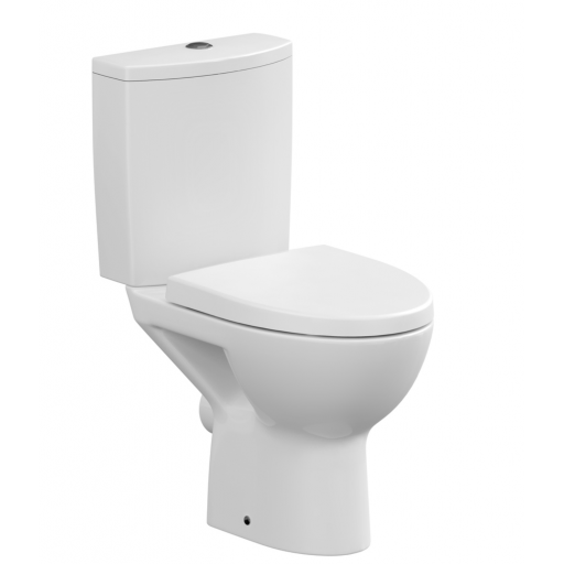 Унитаз-компакт напольный безободковый с бачком Cersanit PARVA CLEAN ON 011 3/6 DPL EO S-KO-PA011-3/6-COn-DL-w с сиденьем Soft Close