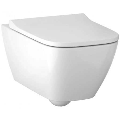 Унитаз подвесной безободковый Geberit SMYLE SQUARE 500.683.01.2 с крышкой-сиденьем микролифт
