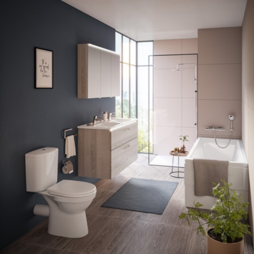 Унитаз напольный с бачком Vitra NORM FIT 9844B099-7200 с сиденьем Soft Close