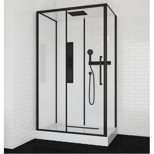 Душевая кабина ODA-8805P с низким поддоном 120х80 см прозрачное стекло Душевая кабина ODA-8805P с низким поддоном 120х80 см прозрачное стекло