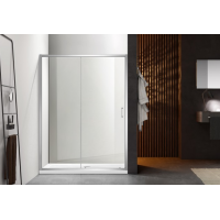 Душевая дверь в нишу AQUATEK AQ ARI RA 12020CH 120х200 см прозрачное стекло раздвижная