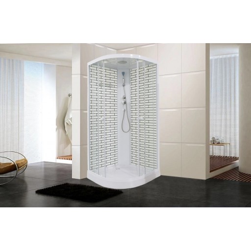 Душевая кабина ODA 5020 с низким поддоном 90х90 см белый кирпич Душевая кабина ODA 5020 с низким поддоном 90х90 см белый кирпич