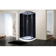 Душевая кабина ODA 5020 с низким поддоном 90х90 см черный кирпич