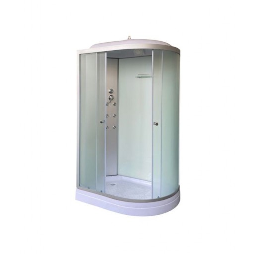 Душевая кабина ODA-8037А с низким поддоном 120х80 см матовое стекло левая