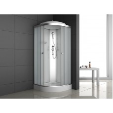 Душевая кабина ODA-8402 с низким поддоном 100х100 см матовое стекло