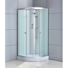 Душевая кабина ODA-8420 с низким поддоном 90х90 см матовое стекло