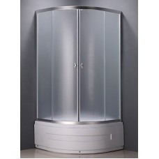 Душевой уголок ODA-8010 100х100 см с высоким поддоном матовое стекло Душевой уголок ODA-8010 100х100 см с высоким поддоном матовое стекло