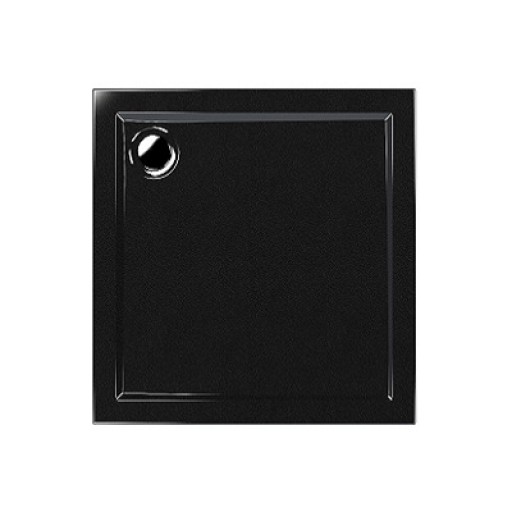 Душевой поддон МЕТАКАМ Apart Black 90х90 см низкий квадратный акриловый