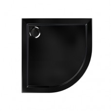 Душевой поддон МЕТАКАМ Joy Black 90х90 см низкий четверть круга акриловый