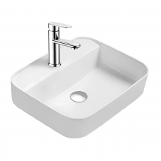 Раковина накладная Aquatek Вега AQ5506-MW белая матовая Раковина накладная Aquatek Вега AQ5506-MW белая матовая