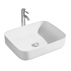 Раковина накладная Aquatek Вега AQ5515-MW белая матовая Раковина накладная Aquatek Вега AQ5515-MW белая матовая