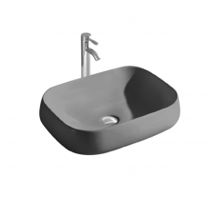 Раковина накладная Aquatek AQ5526-MG серая матовая