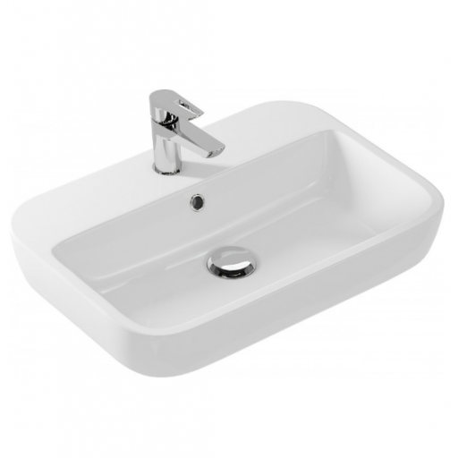 Раковина накладная Церсанит Caspia 60 Square S-UM-CAS60/1-S-w белая