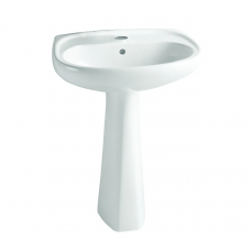 Раковина подвесная с пьедесталом Vitra Normus 9600B003-7650 белая